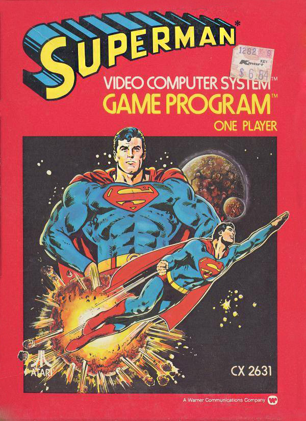 Carátula de Superman para Atari 2600.